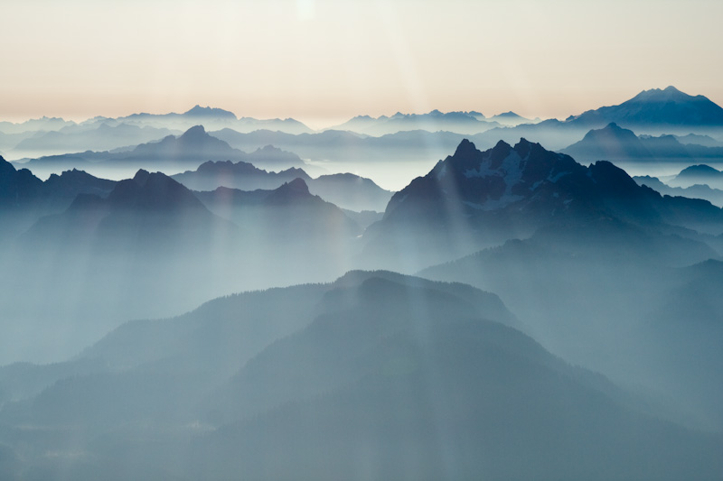 Morning Mist And The Cascades